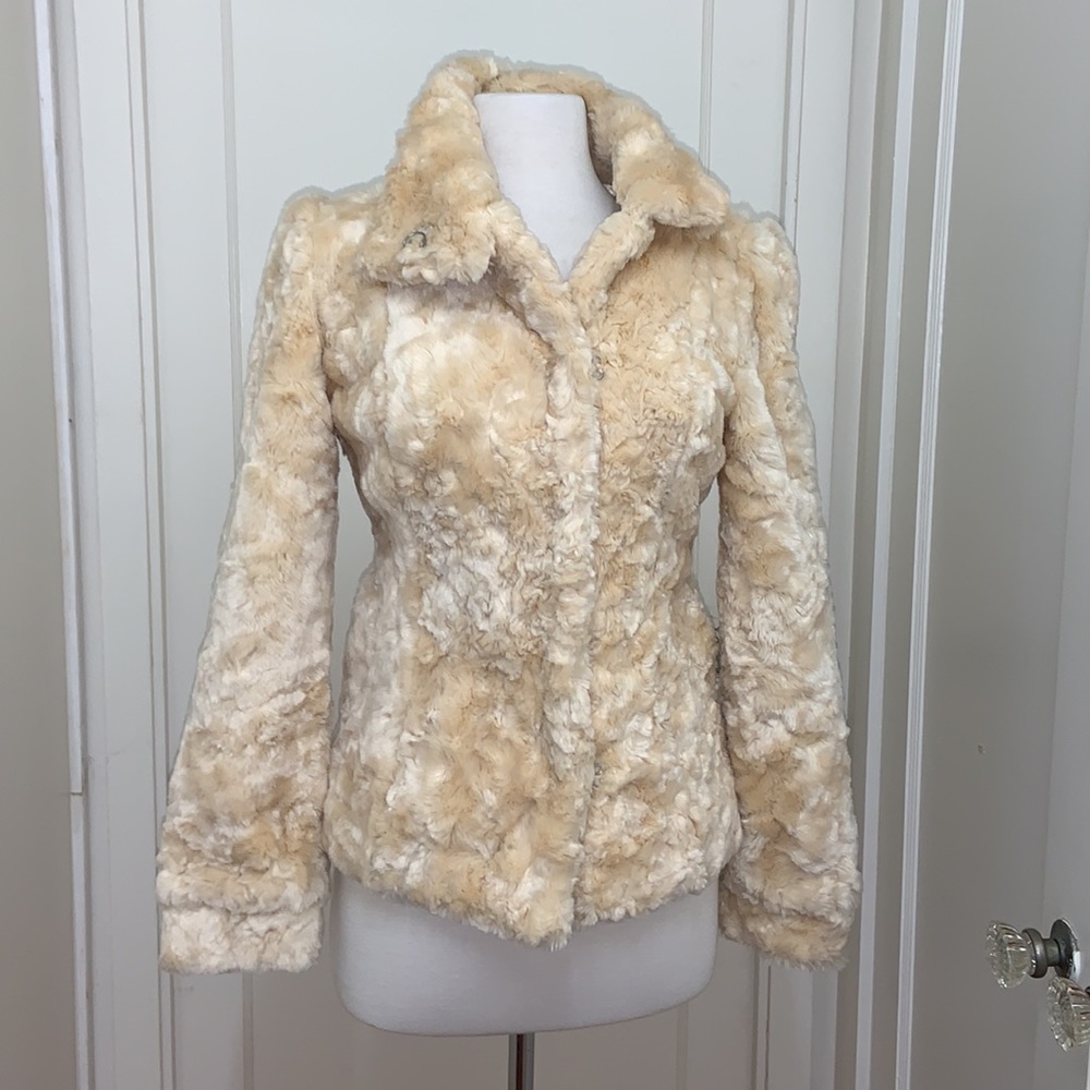 H & M Pink Label Faux Fur Jacket